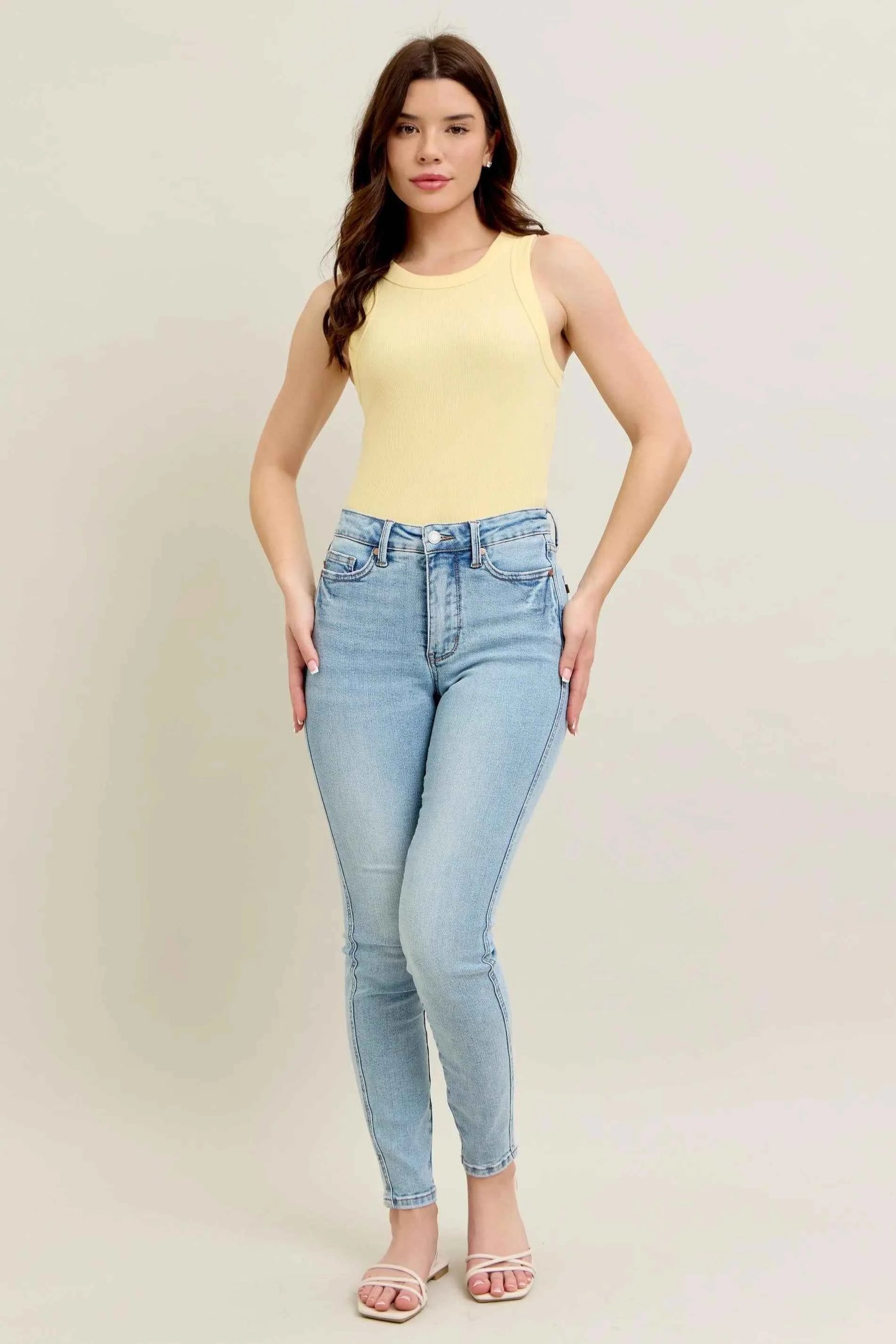 Judy Blue Mr. Tummy Control Plus Size Skinny Jeans