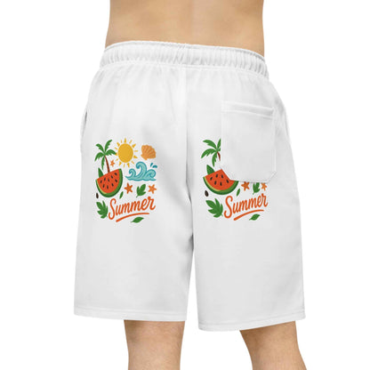 Summer Vibes Athletic Shorts Eco-Friendly & Bold