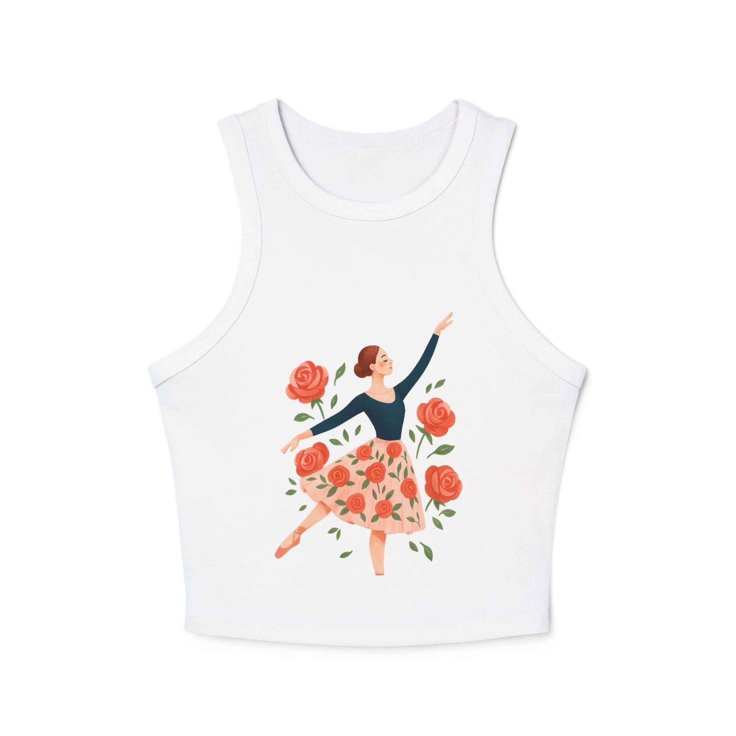 Women's Micro Rib Racer Tank – Soft, Stylish High Neck Fit