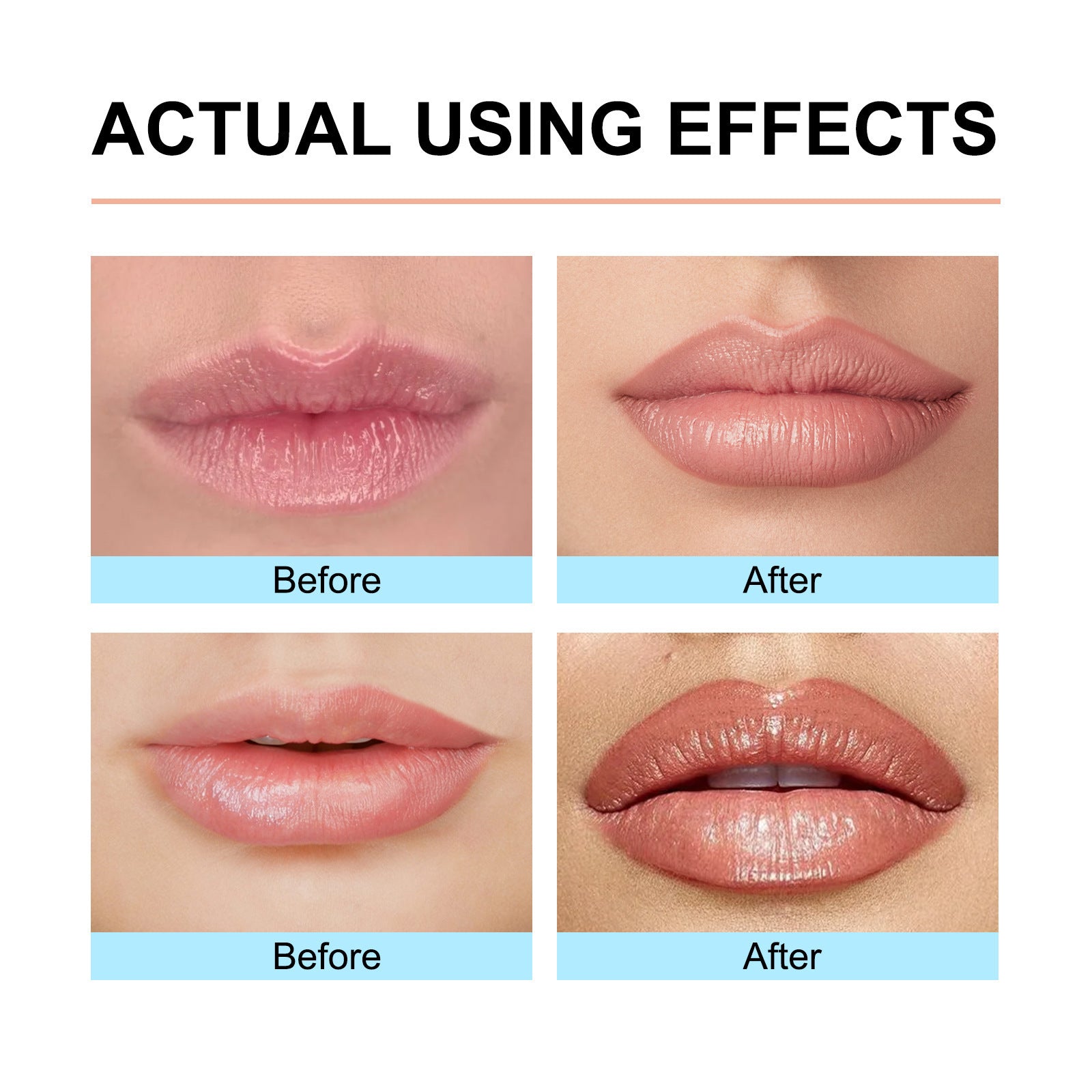 Model wearing the Light Brown Waterproof Lip Liner to create a natural, fuller-looking pout that lasts from morning to night.

