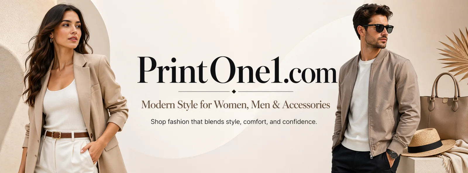 Modern fashion for women, men and accessories at PrintOne1.com, stylish online clothing shop