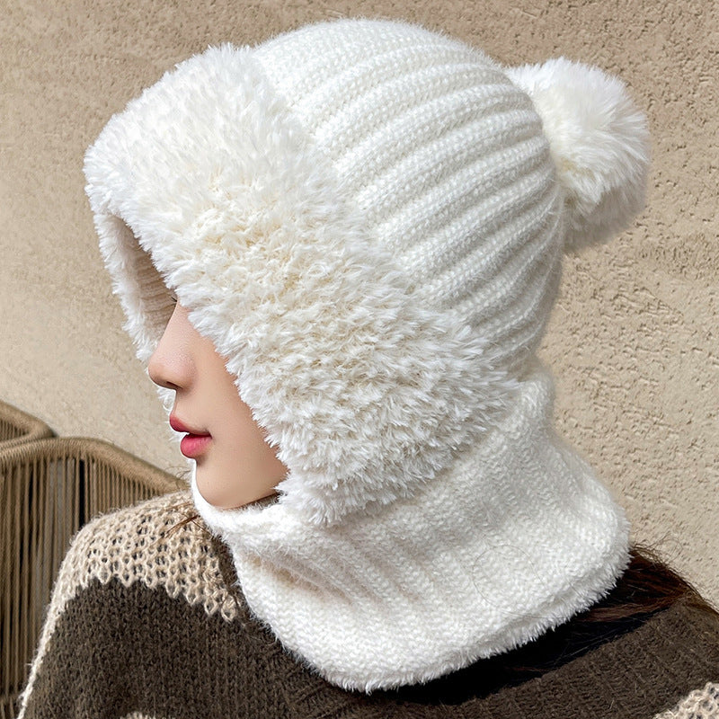 Multifunctional Hat Scarf – 3-in-1 beanie, scarf & neck protection for windproof winter commutes