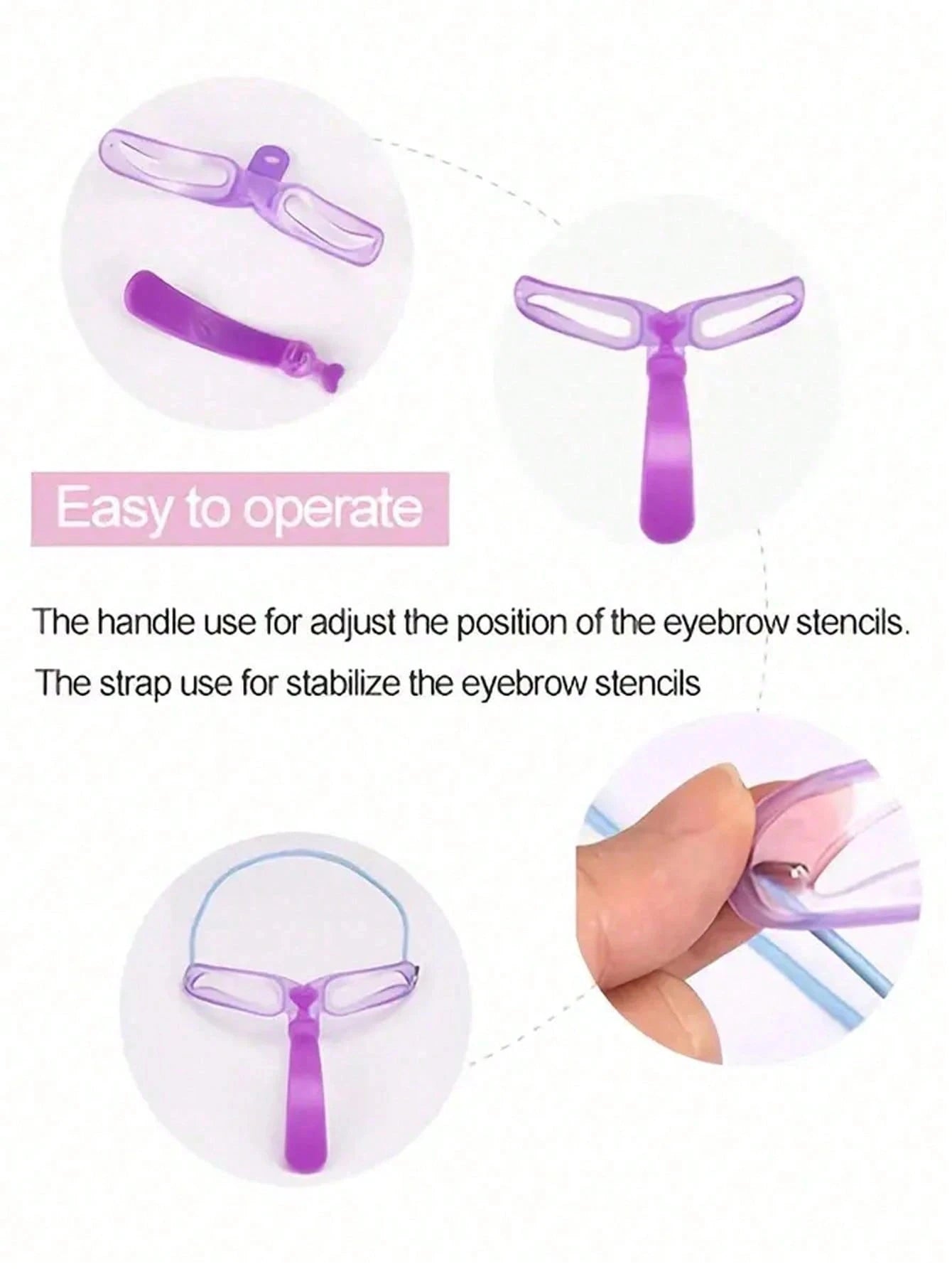 Natural look with Eyebrow Stencils – soft arches, clean edges