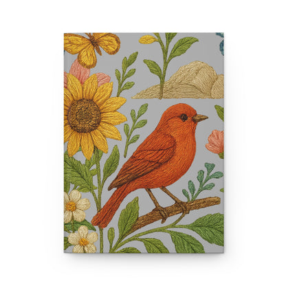 Nature-Inspired Floral Bird Diary for Writers, Artists & Students
