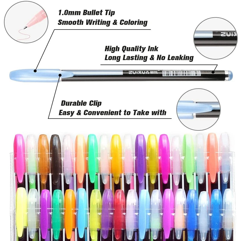 Neon gel pens – popular among students for vibrant notes