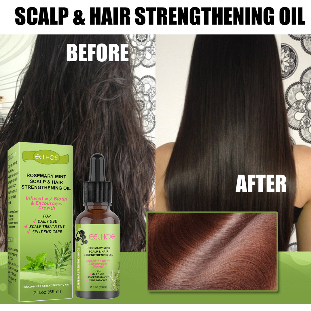 Nourishing Rosemary Mint Hair Growth Oil to prevent hair loss naturally