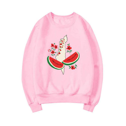 Funny Watermelon Sweatshirt - Loose Fit for Women