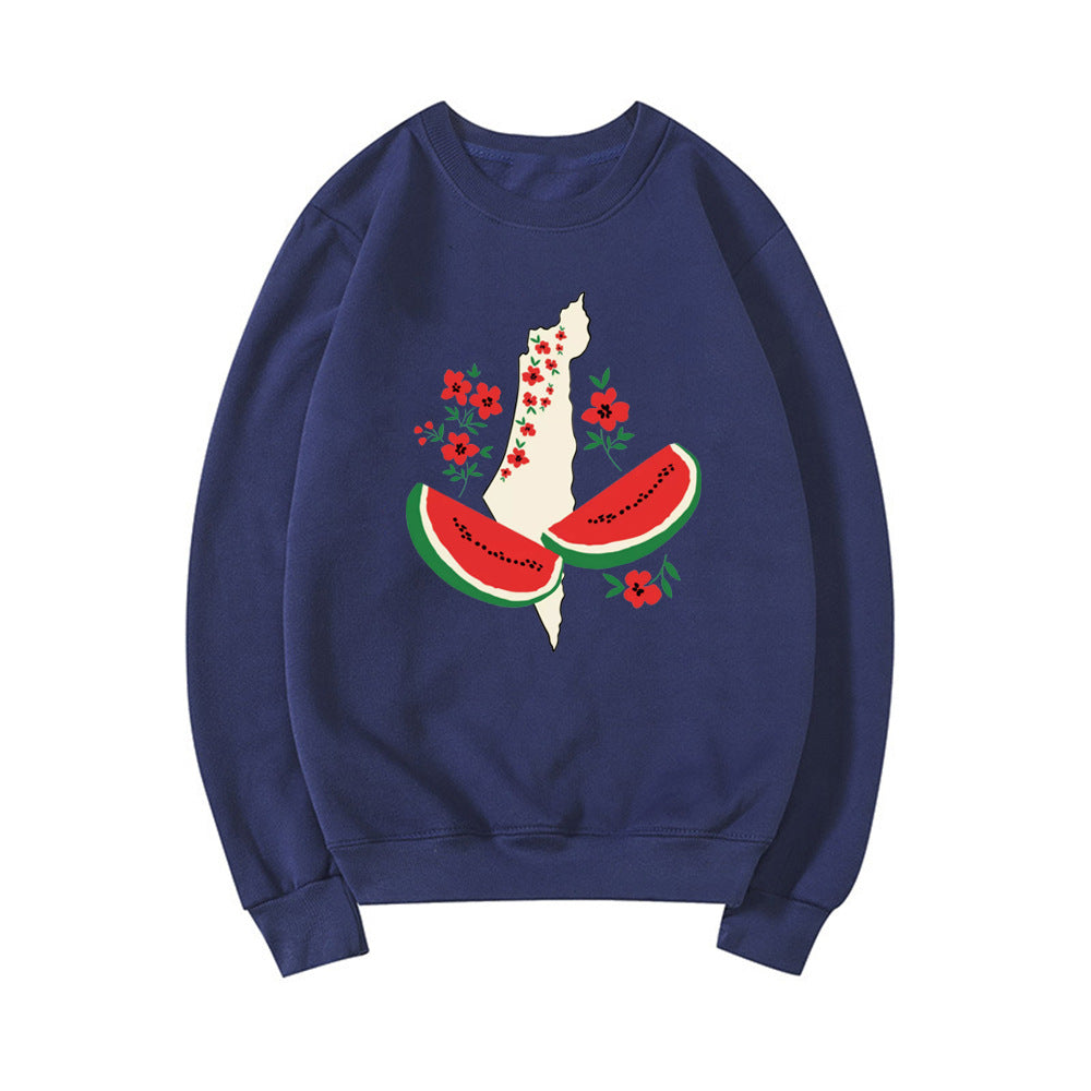 Funny Watermelon Sweatshirt - Loose Fit for Women - www.PrintOne1.com