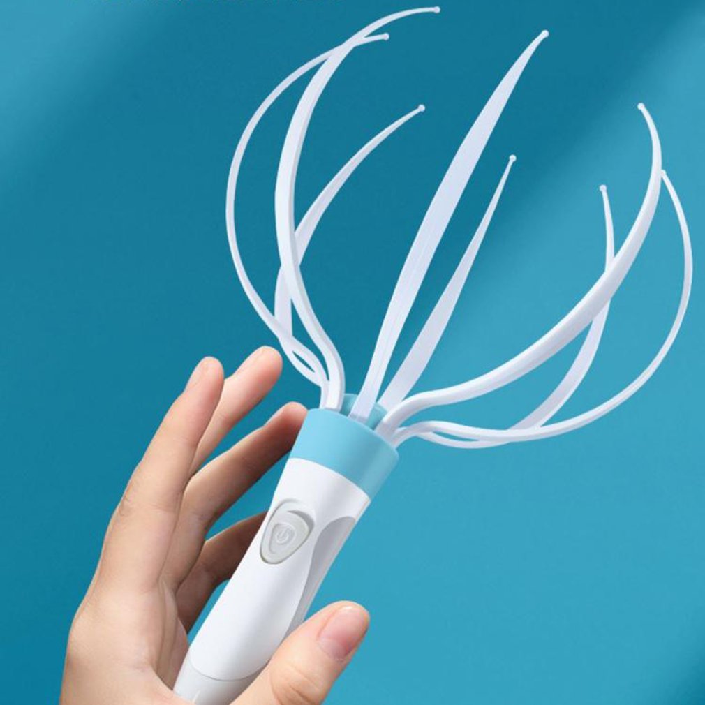 Octopus-Style Head Massager for Relaxation & Blood Flow


