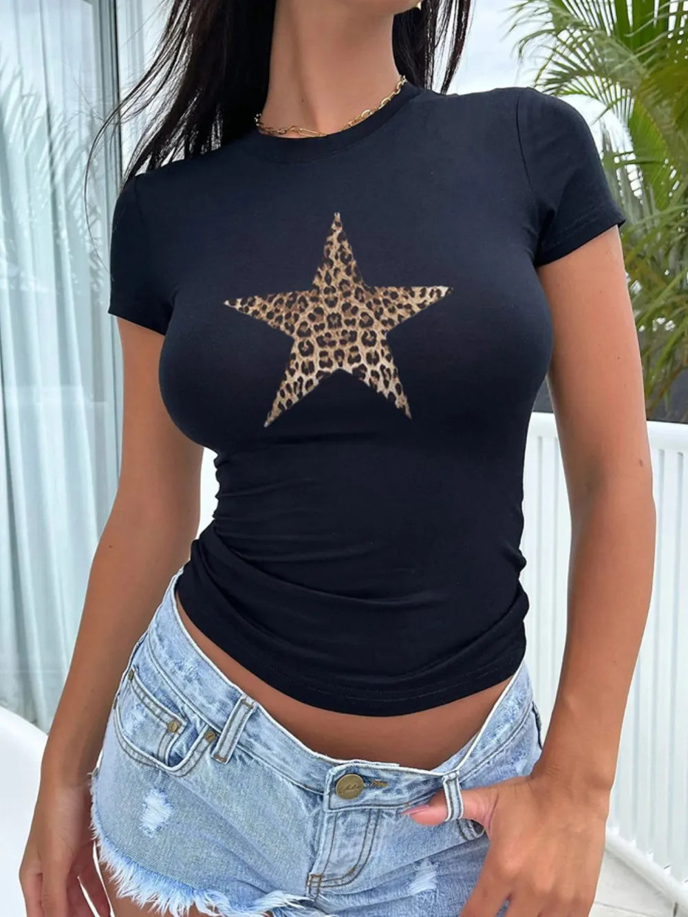 Women’s Round Neck Short Sleeve T-Shirt – Easy Care, Machine Washable