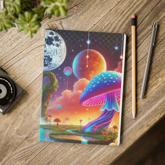 Cosmic Mushroom Journal – Whimsical Artist Notebook