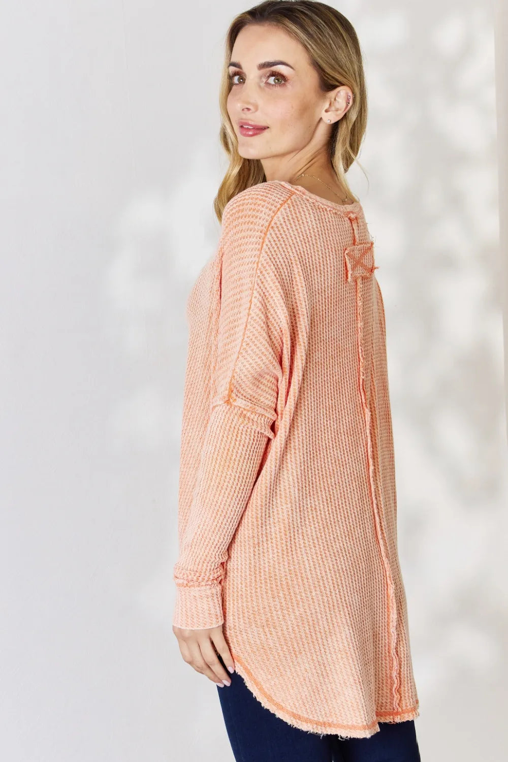 Oversized silhouette flatters all body types—styled for everyday wear.

