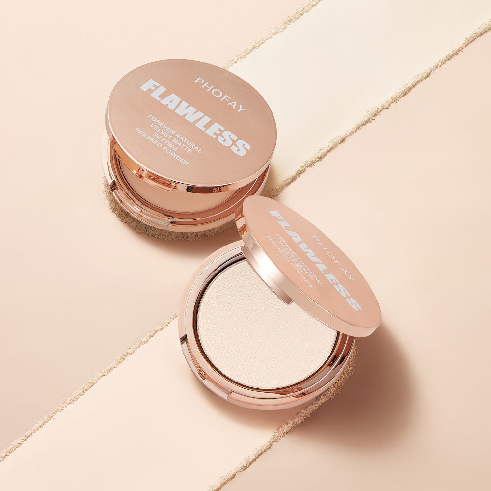 PHOFAY Matte Setting Pressed Powder: Ultra-Light Texture, Maximum Matte Impact

