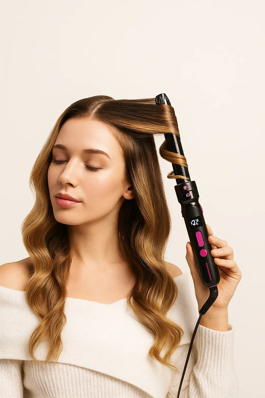 PTC Fast Heating Curling Wand – ceramic curly hair stick for quick & smooth results