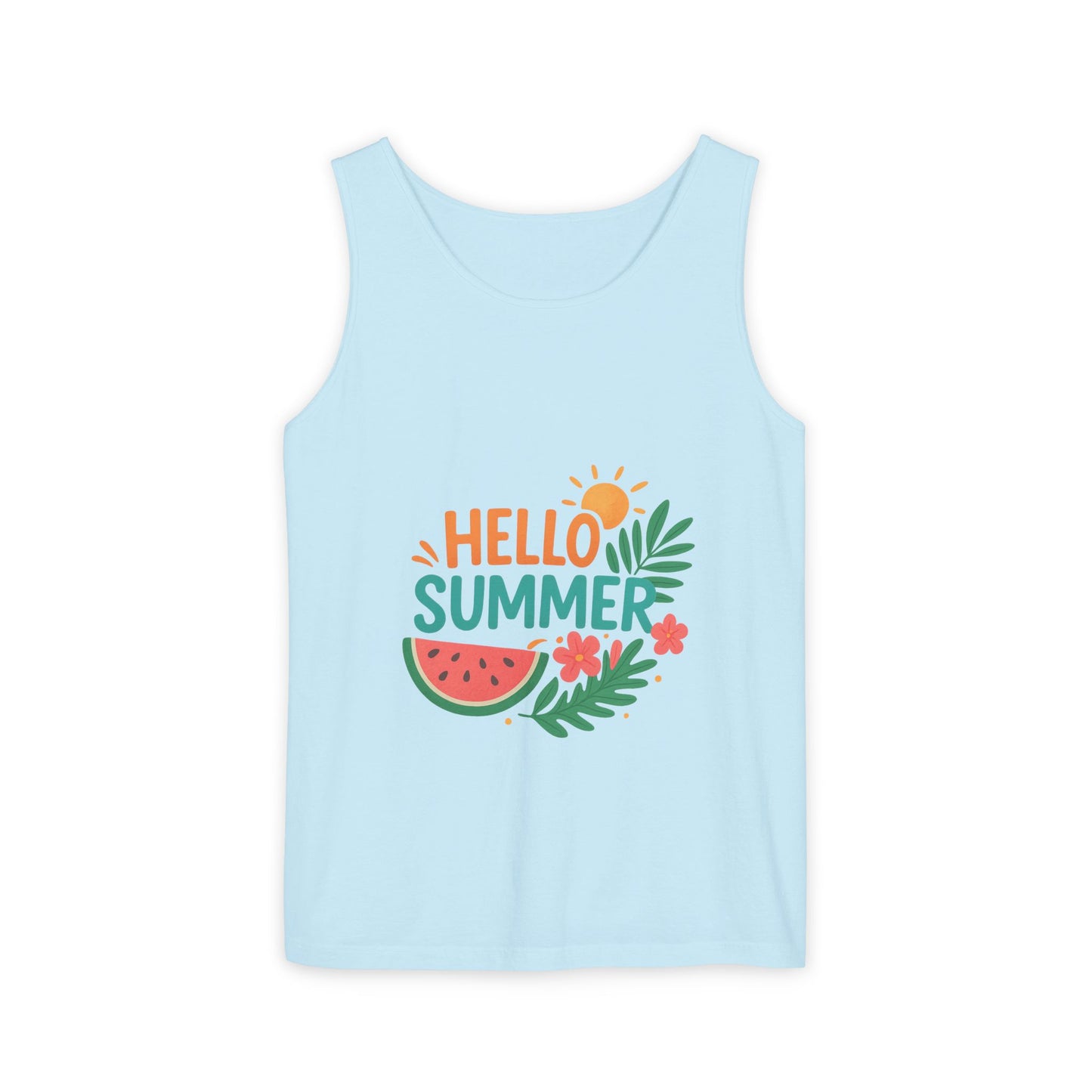 “Pack-Ready Unisex Summer Tanktop Ideal for Travel & Vacations”