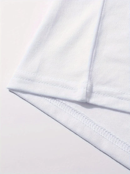 Paris T Shirt side view – relaxed silhouette and medium stretch fit