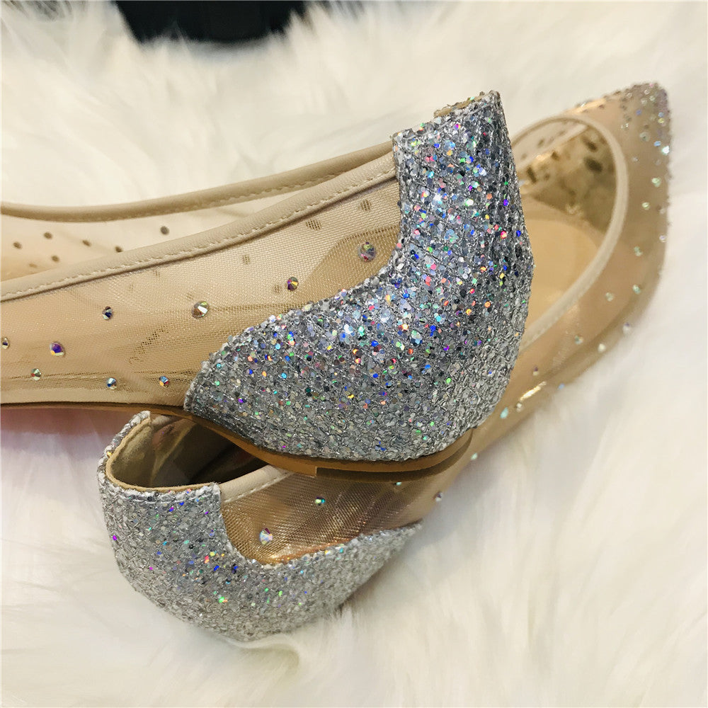 Party scene featuring rhinestone mesh heels – modern chic, rhinestone mesh heels elevate any look