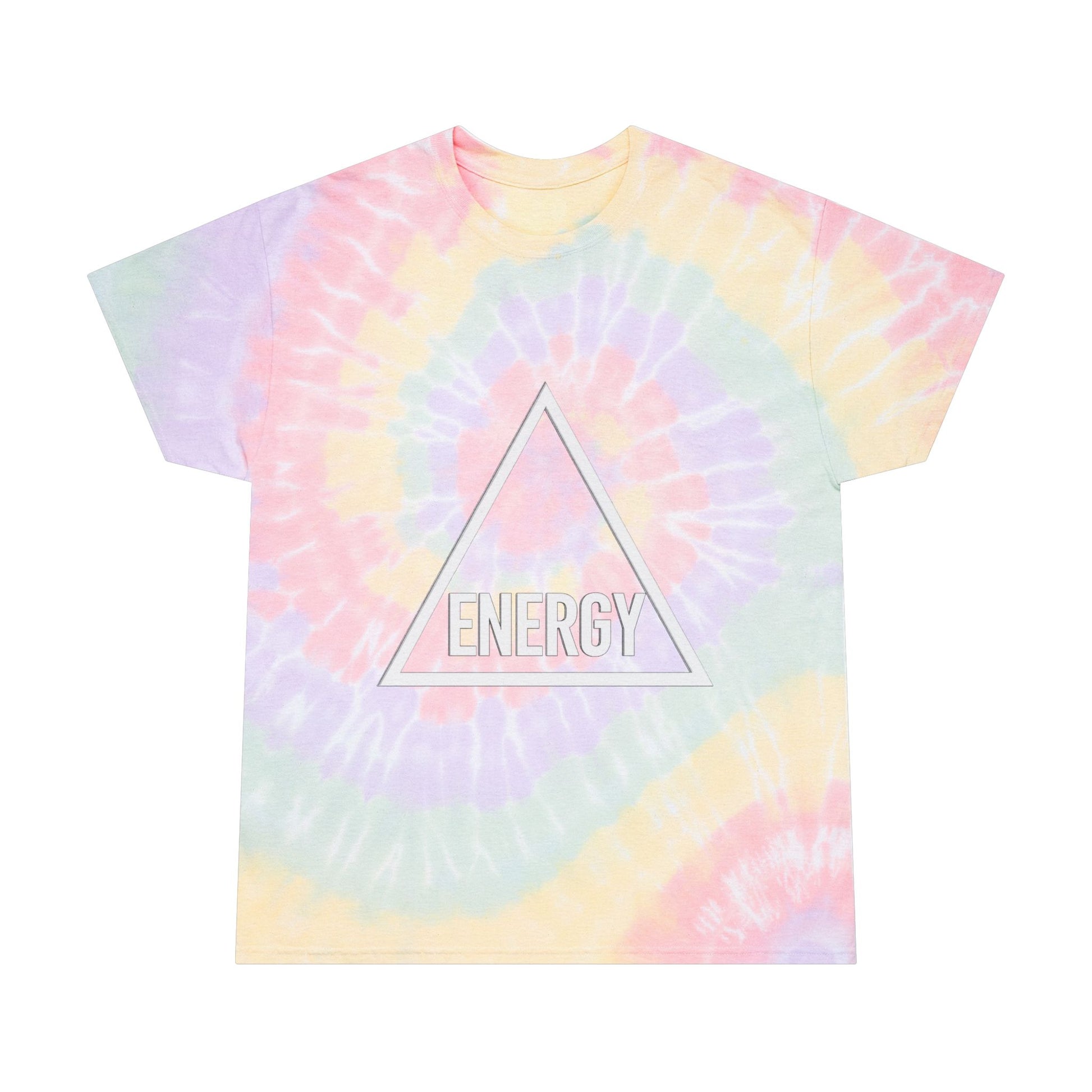 Folded Spiral Tie-Dye Tee highlighting the durable stitching

