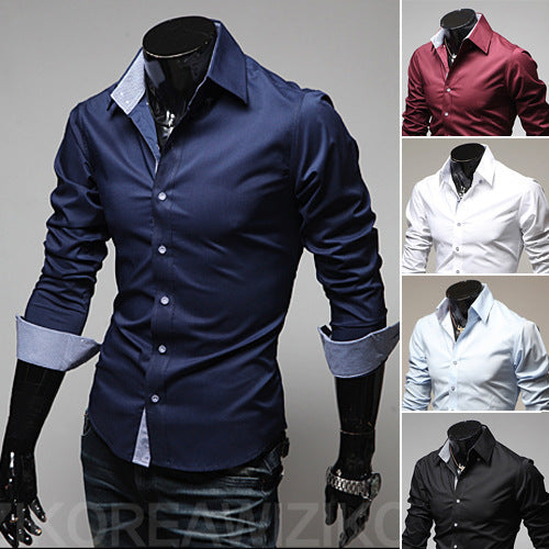 Plaid Plus Size Men's Shirt side profile – relaxed cut for comfort
