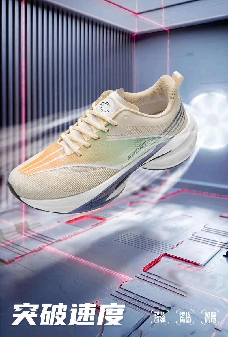 Platform men’s sneakers – flexible rubber traction pods