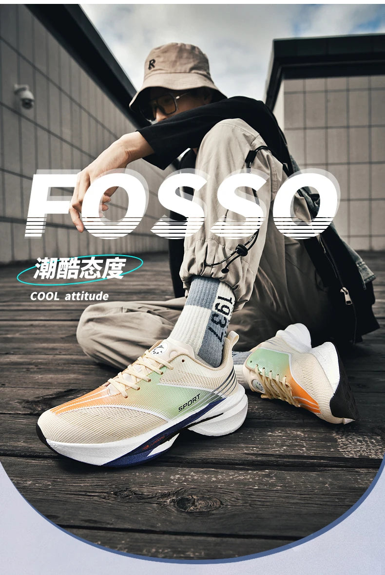 Platform men’s sneakers – patchwork design, modern street vibe