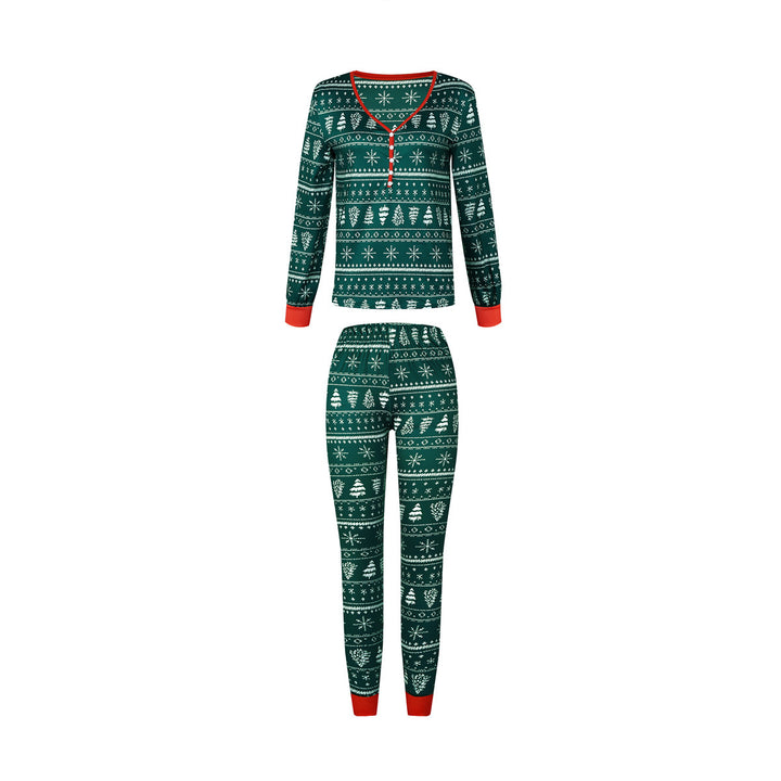 Playful Christmas Family Matching Pajamas in Bold Contrast Colors