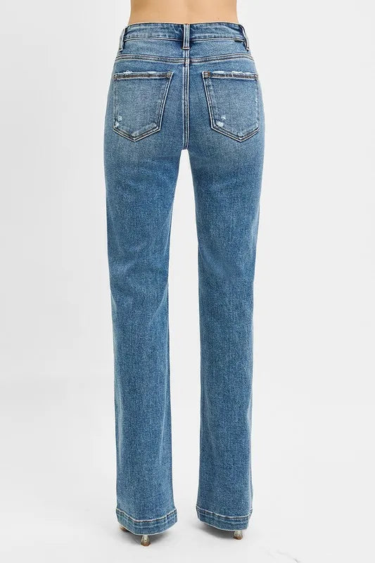 Plus Size Bootcut Jeans – Waistband & Belt Loops, True-to-Size