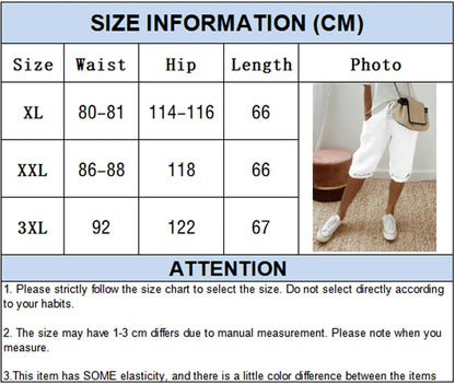 Plus size high waist shorts – flattering high rise, loose leg