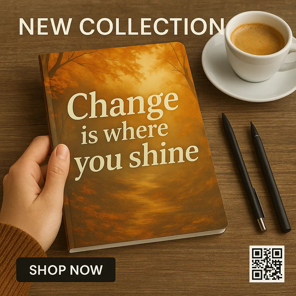 Portable softcover motivational journal perfect for students and creatives