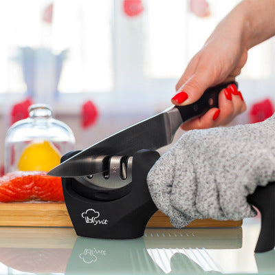 Precision Edge at Home with Diamond Tungsten Steel Sharpening Stone and Non-Slip Base