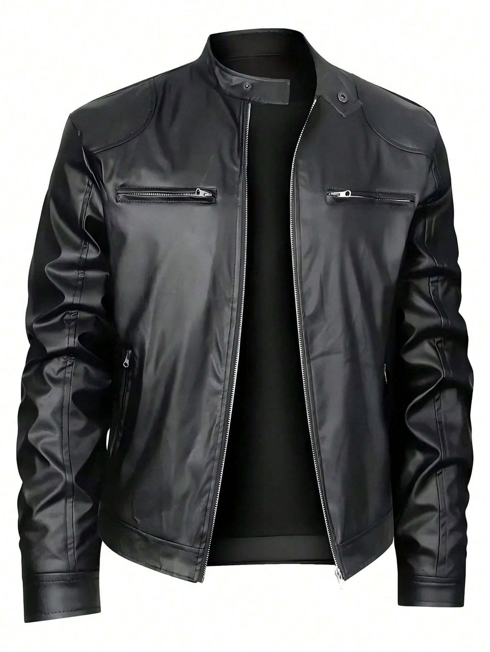 Premium Black Leather Jacket – Modern Fit, Fast Shipping