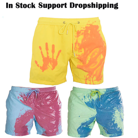 Premium Color-Changing Beach Shorts for Men – Shop Now