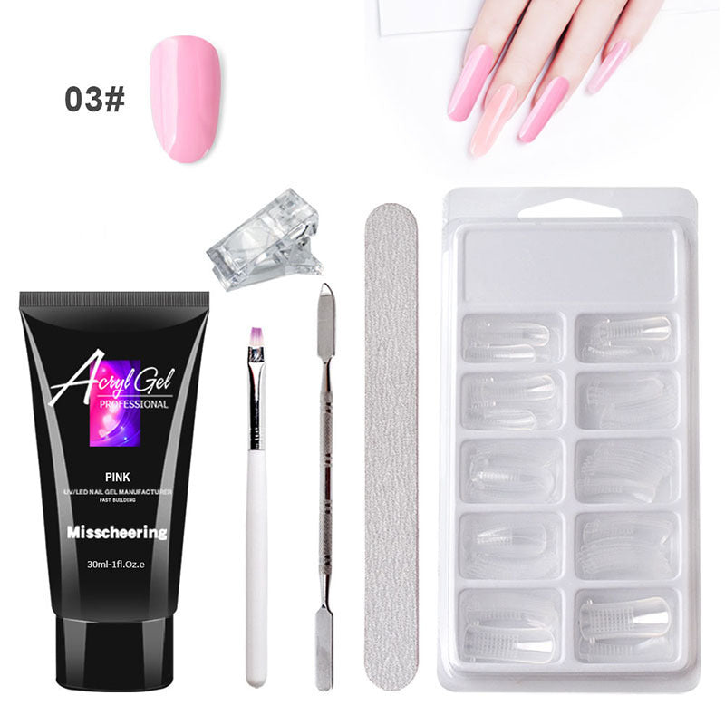 Professional manicure set with dual-light nail lamp ensuring perfect gel application every time
