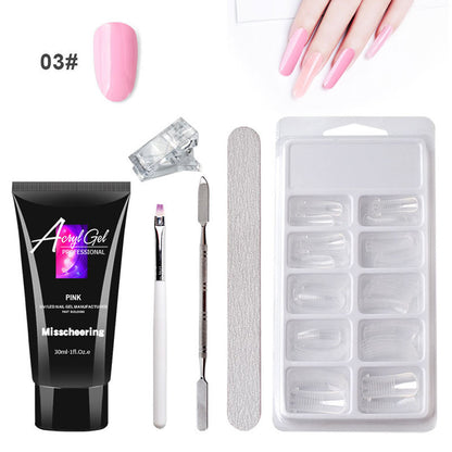 Professional manicure set with dual-light nail lamp ensuring perfect gel application every time
