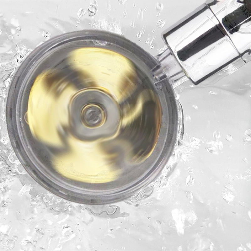 Propeller Driven Shower Head – Built-in Turbofan Water Spin