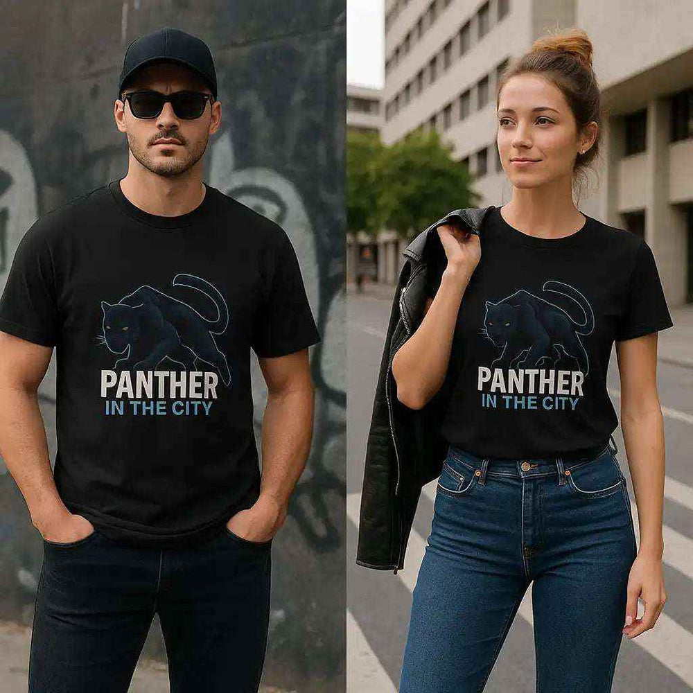 Panther in the City Tee – Bold Urban Style for Every Soul