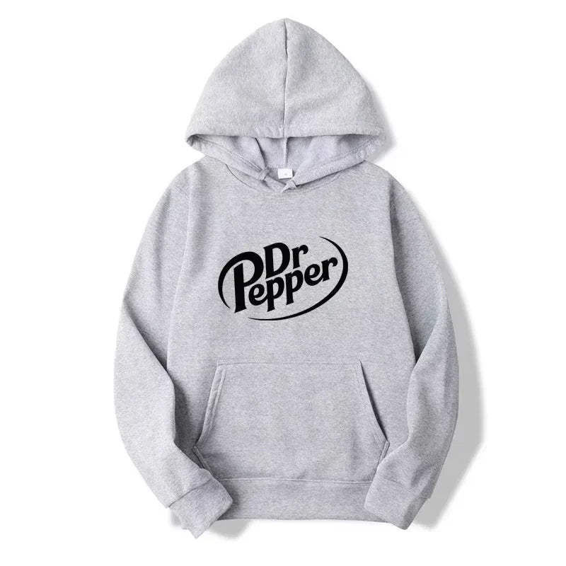 Relaxed Fit Dr Pepper Pullover Hoodie – Autumn-Ready Thickness for Urban Adventures