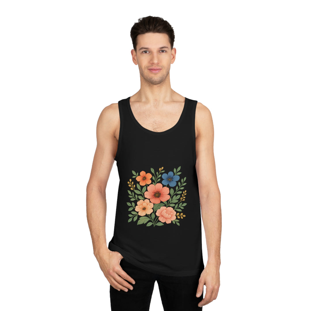 Relaxed Picnic Outfit – Floral Sleeveless Shirt

