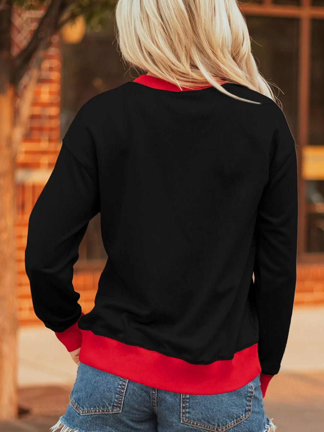 Relaxed game day style with Game Day Varsity Sweatshirt – slightly stretchy comfort