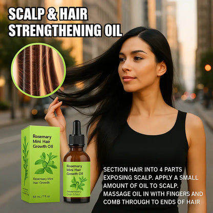 Restore hair vitality using Rosemary Mint Hair Growth Oil regularly