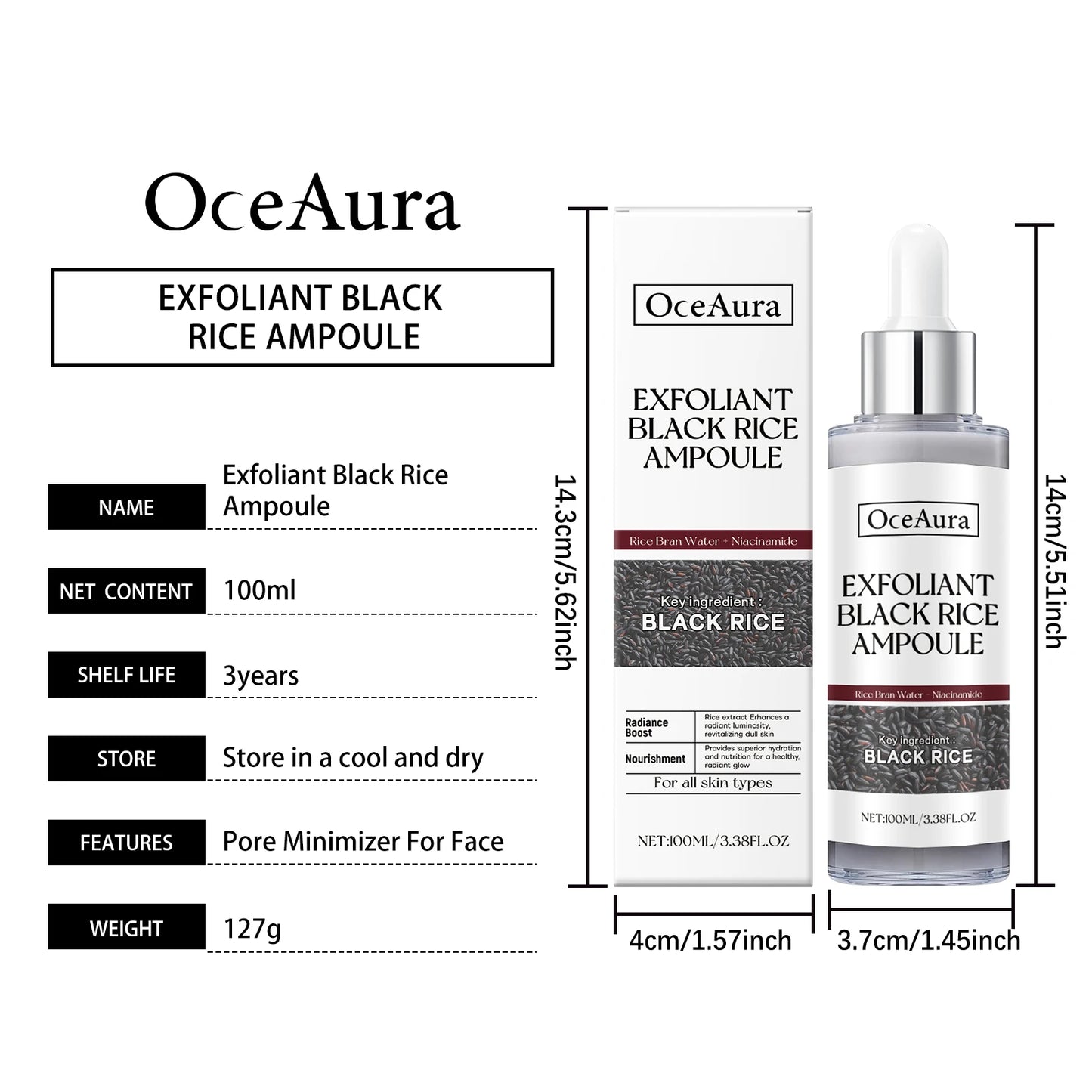 Rice Exfoliating Serum radiance boost clean soft luminous skin