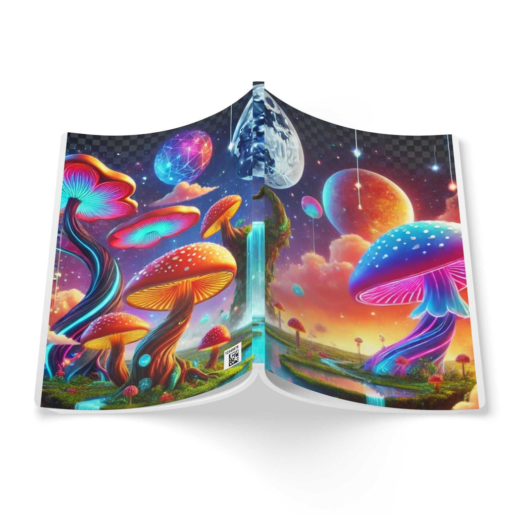 Rounded corners detail of Cosmic Mushroom journal

