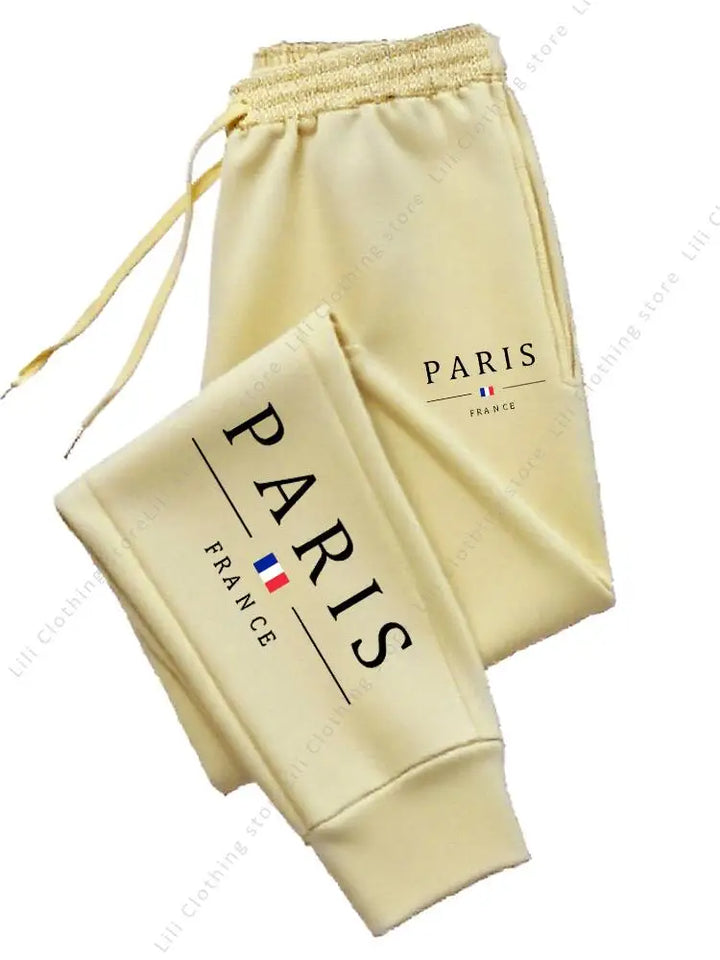 Women's Paris joggers soft fleece interior ankle cuffs medium stretch for comfy homewear and weekend looks

