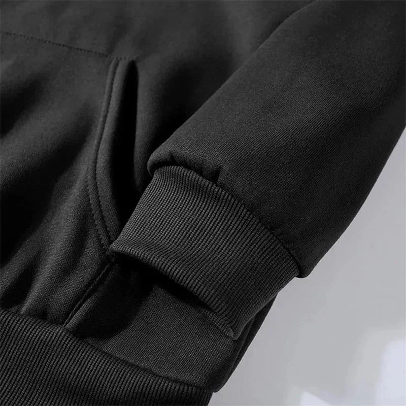 Bon Jovi Graphic Fleece Hoodie with Long Sleeves
