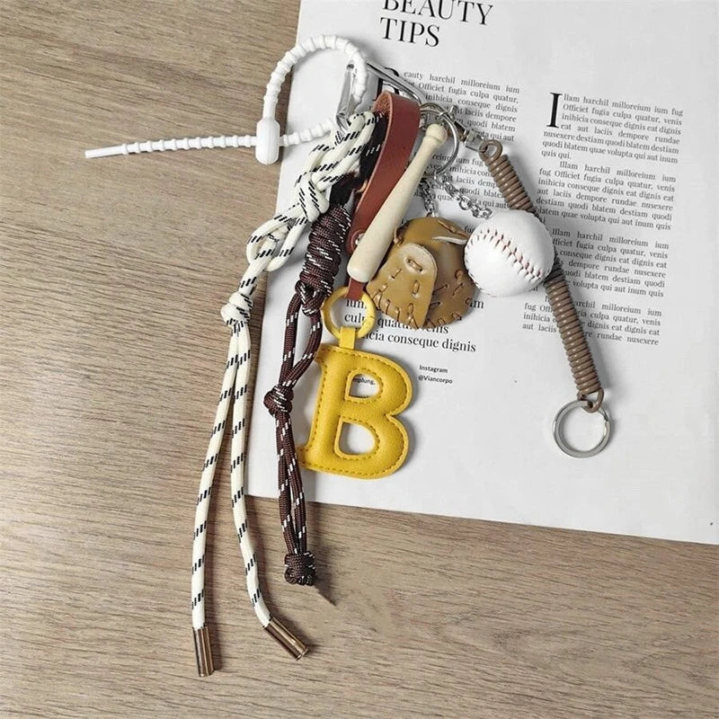 Bag accessory with baseball inspired design for casual everyday use