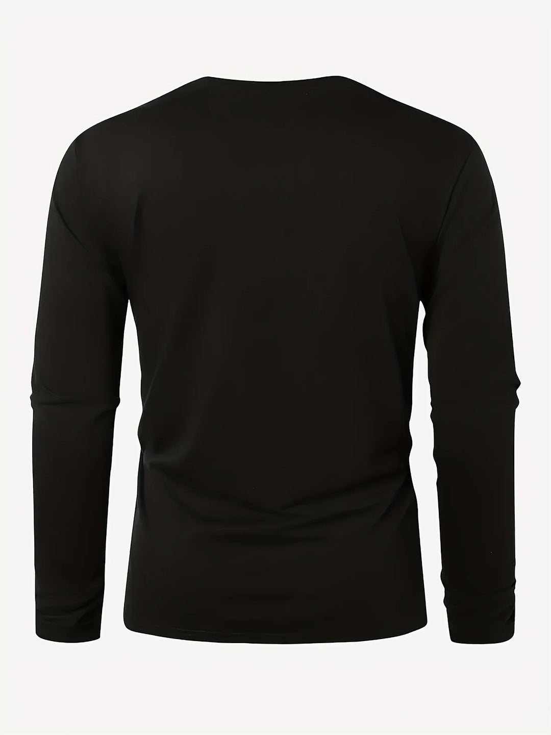 Los Angeles long sleeve tee angled view with loose fit and straight hem, easy layering piece for four-season outfits

