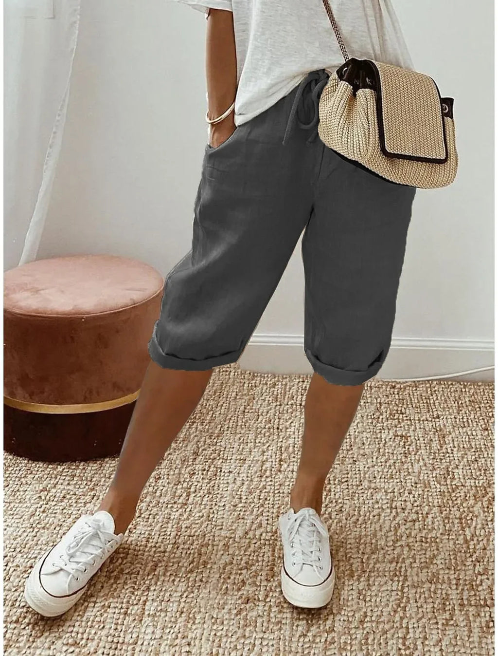 Plus Size Women’s High-Waist Shorts – Breezy Fit