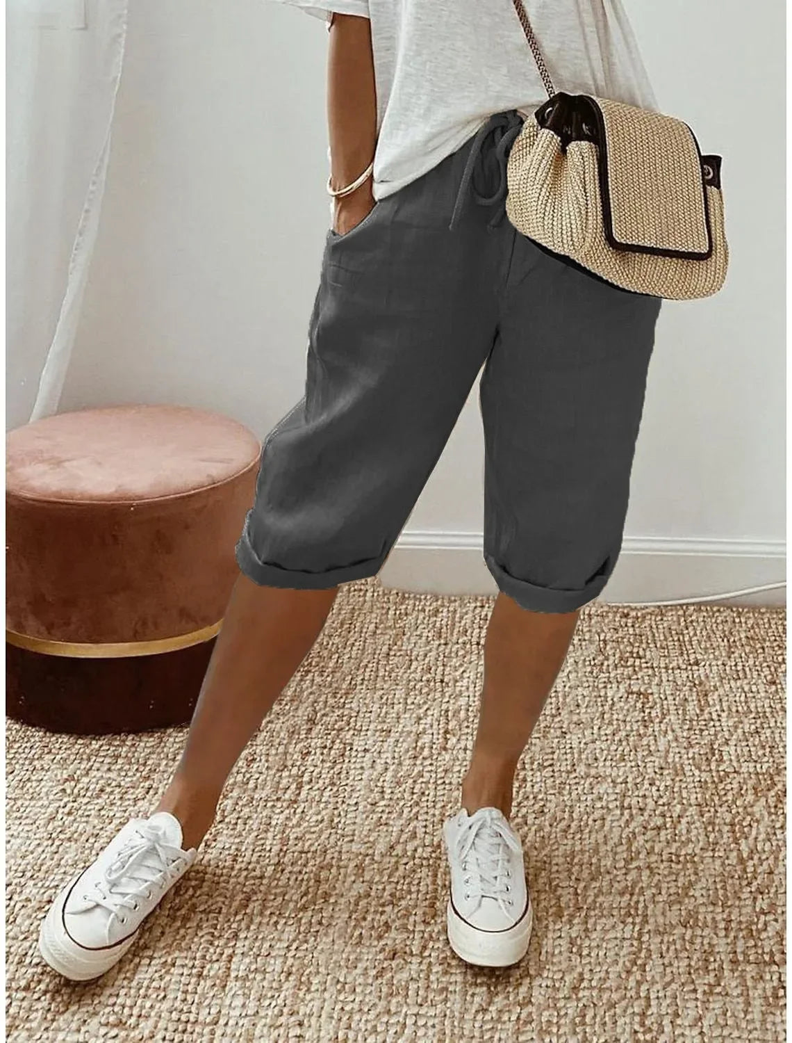 Plus Size Women’s High-Waist Shorts – Breezy Fit