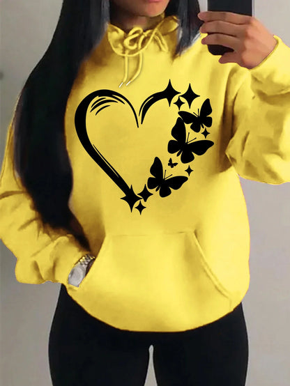 Butterfly Hoodie Women – Cute Oversized Y2K Streetwear