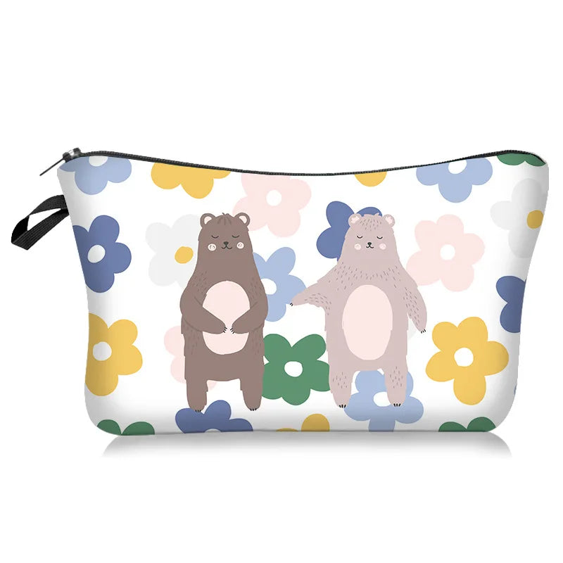 Box shaped cosmetic case for organizing small beauty items at home